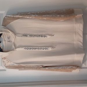 JM Sportswear Mystic Moon Ivory Breeze top.  NWT. Size M.